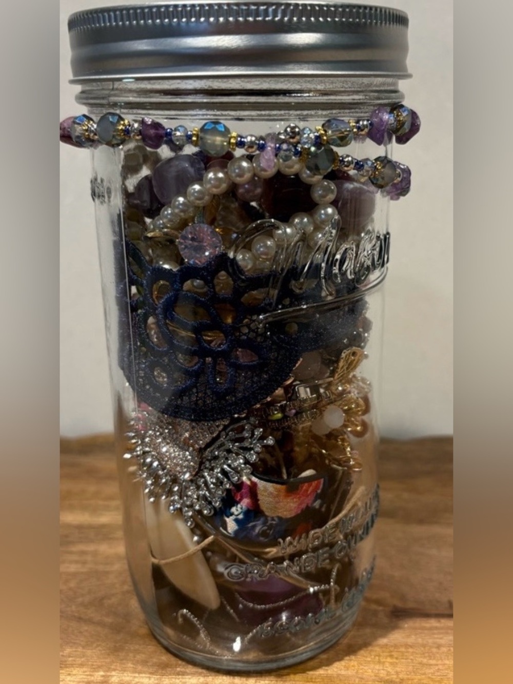 Curated Coquette Mystery
Jewelry Jar Vtg & Modern Mix Assorted Wearable Finds